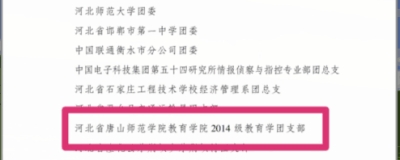 w88win官网14教育学团支部荣获2016年度“全国五四红旗团支部”称号